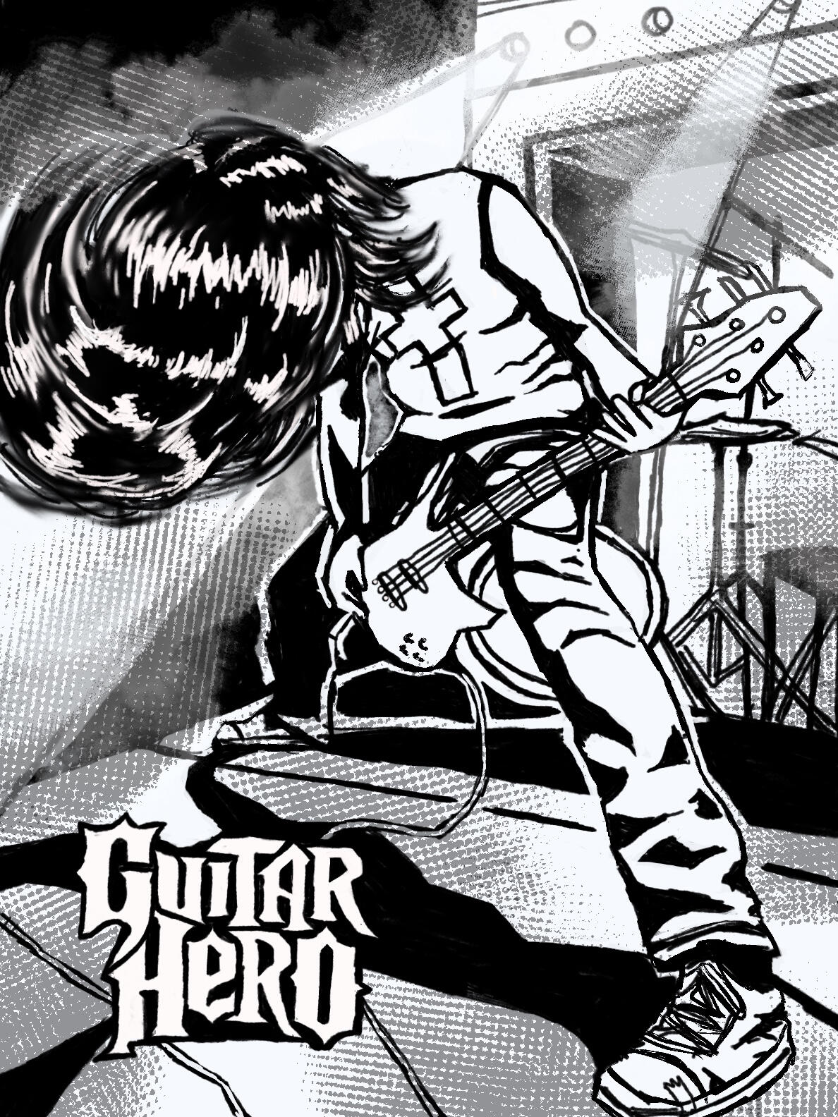 &#39;SHRED&#39; - Poster for Ubisoft&#39;s Guitar Hero!