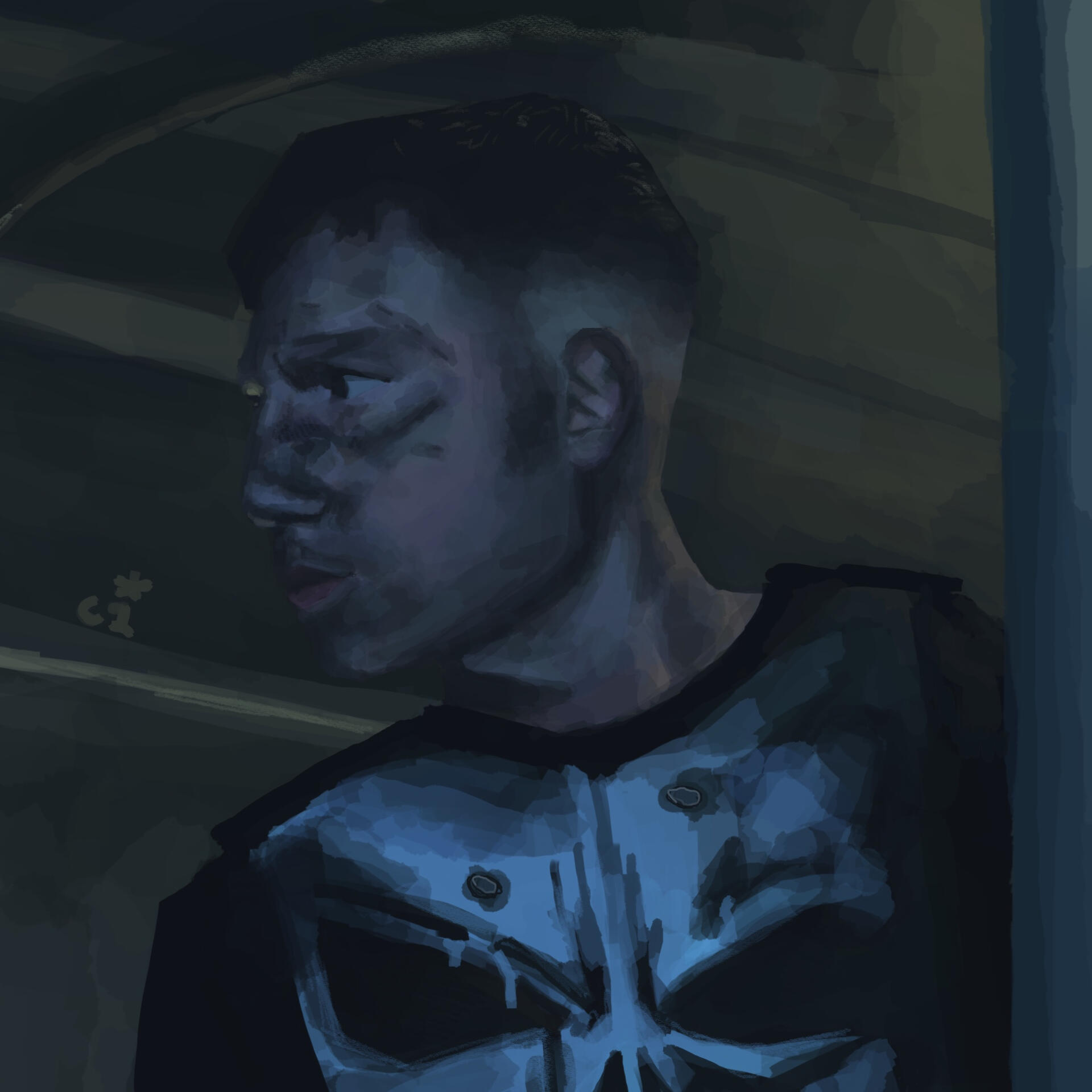 &#39;ONE BATCH, TWO BATCH...&#39; - Digital painting from Marvel&#39;s &#39;The Punisher&#39; TV series, portrayed by Jon Bernthal.