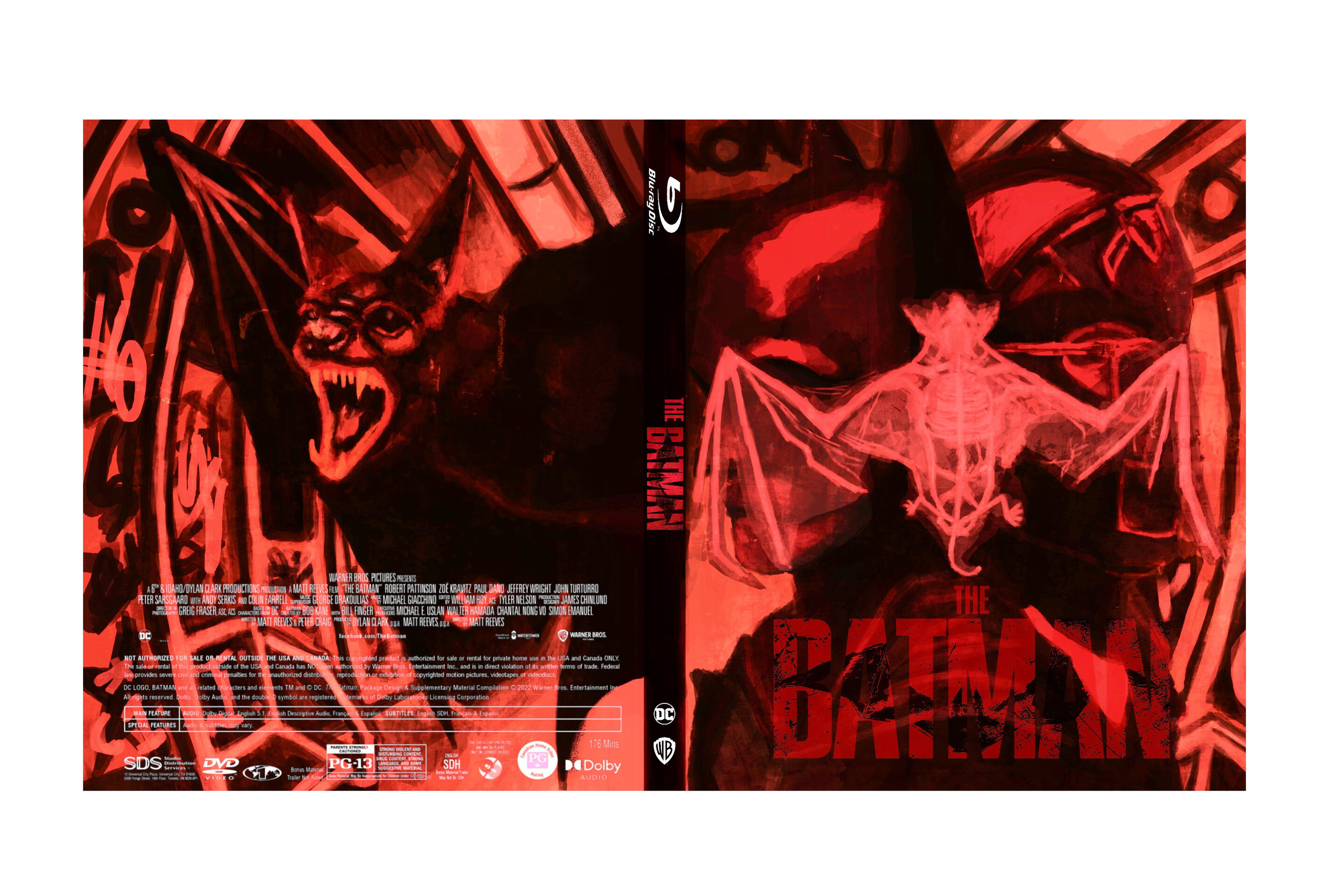 BATMAN 2022 BLURAY WRAPAROUND